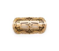 ANTIQUE, GOLD AND ENAMEL BROOCH