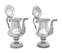 Two American Silver Coffee Pots