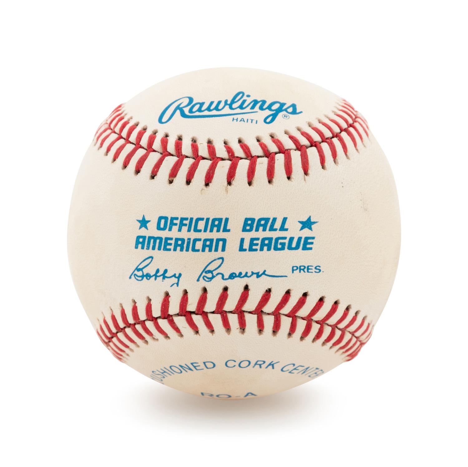 A Joe DiMaggio Single Signed Baseball