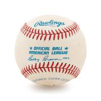 A Joe DiMaggio Single Signed Baseball