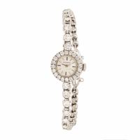 Movado, Diamond and 14K White Gold Watch