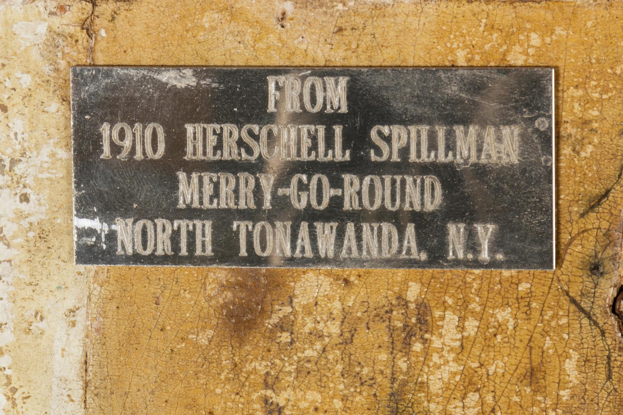 A Hershel Spillman Painted Merry-Go-Round Panel, 1910