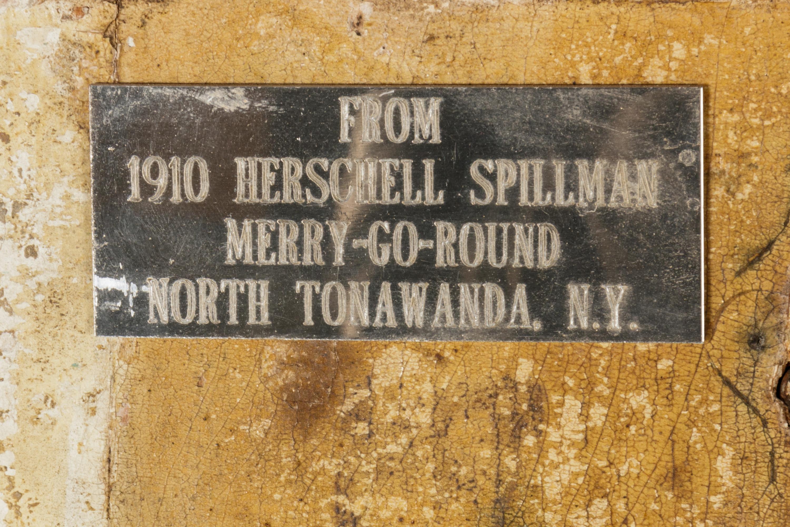 A Hershel Spillman Painted Merry-Go-Round Panel, 1910