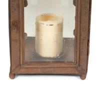 A Set of Four Weathered Steel Lanterns