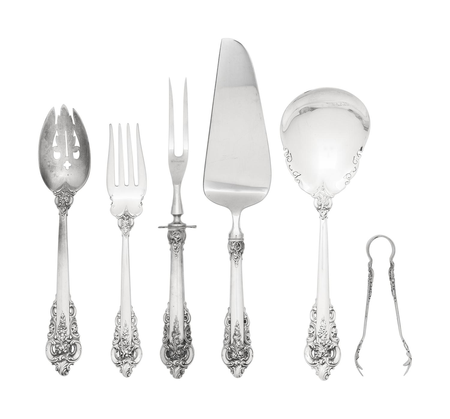 An American Silver Flatware Service