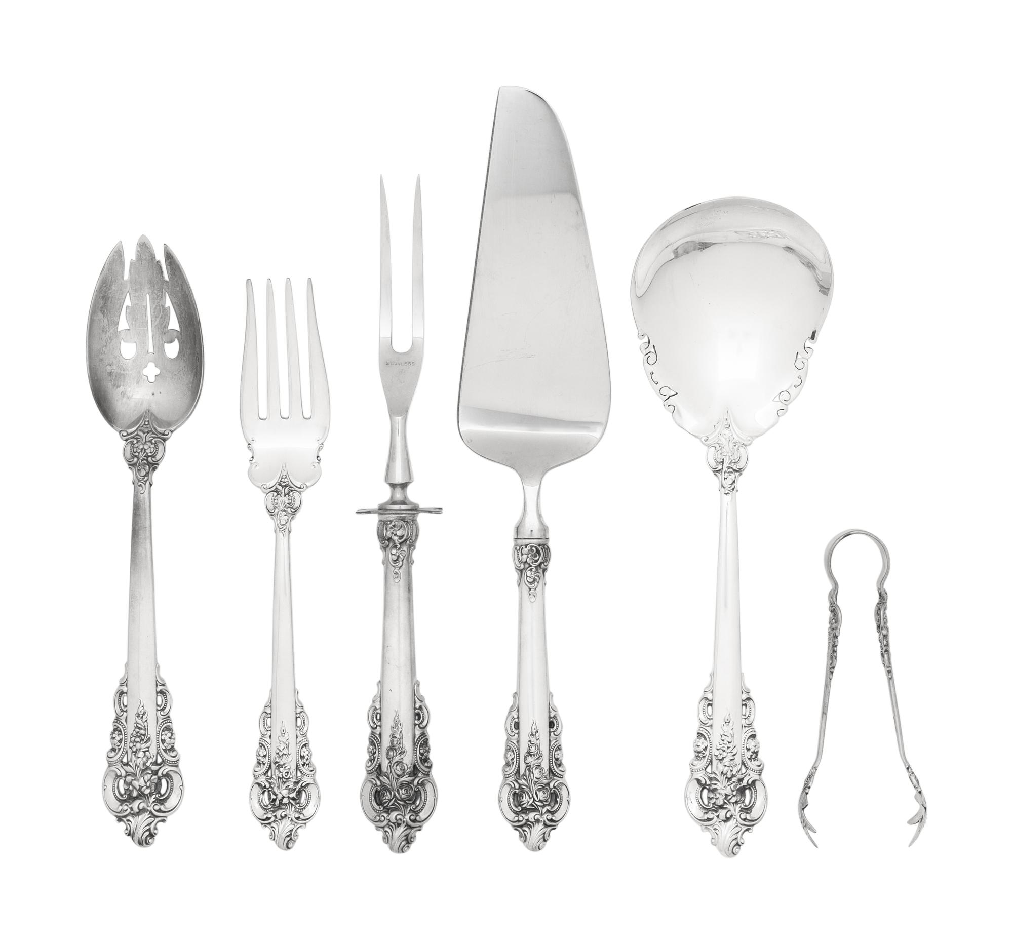 An American Silver Flatware Service