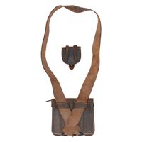 M.A. Baker Contract US Pattern of March 1864 Cartridge Box with Plate, Sling and Cap Pouch