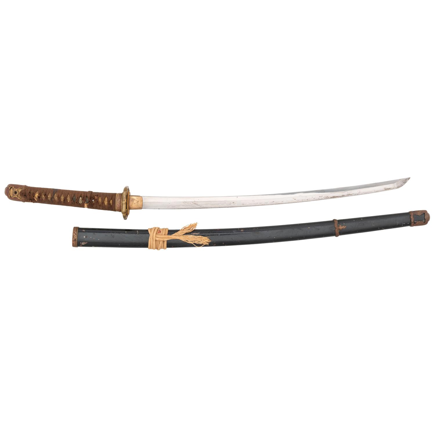 WWII-era Japanese Wakizashi in Shin Gunto Mounts