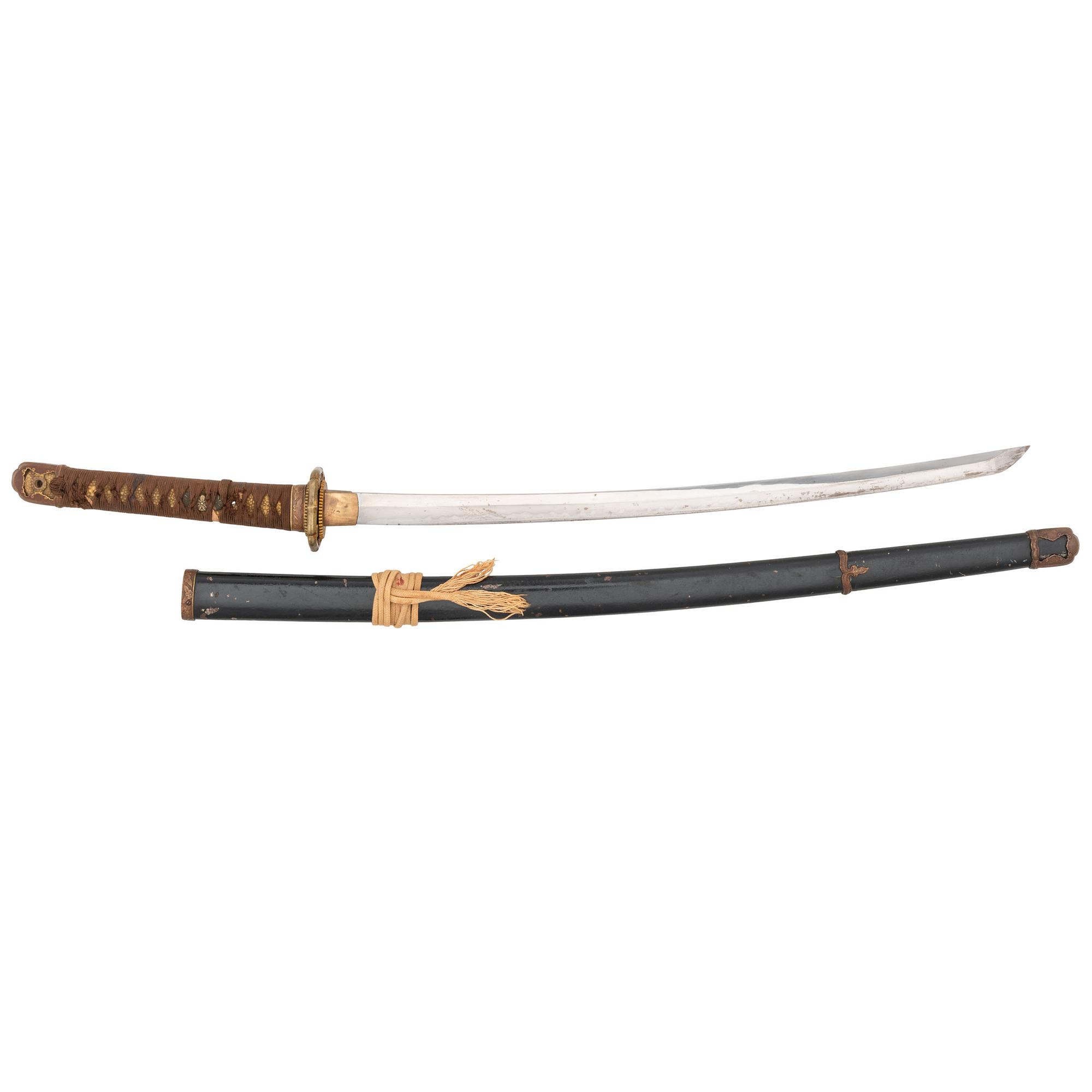 WWII-era Japanese Wakizashi in Shin Gunto Mounts