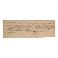 [Colonial America] Manuscript Pay Order for Transporting a Transient Woman to New London, Connecticut