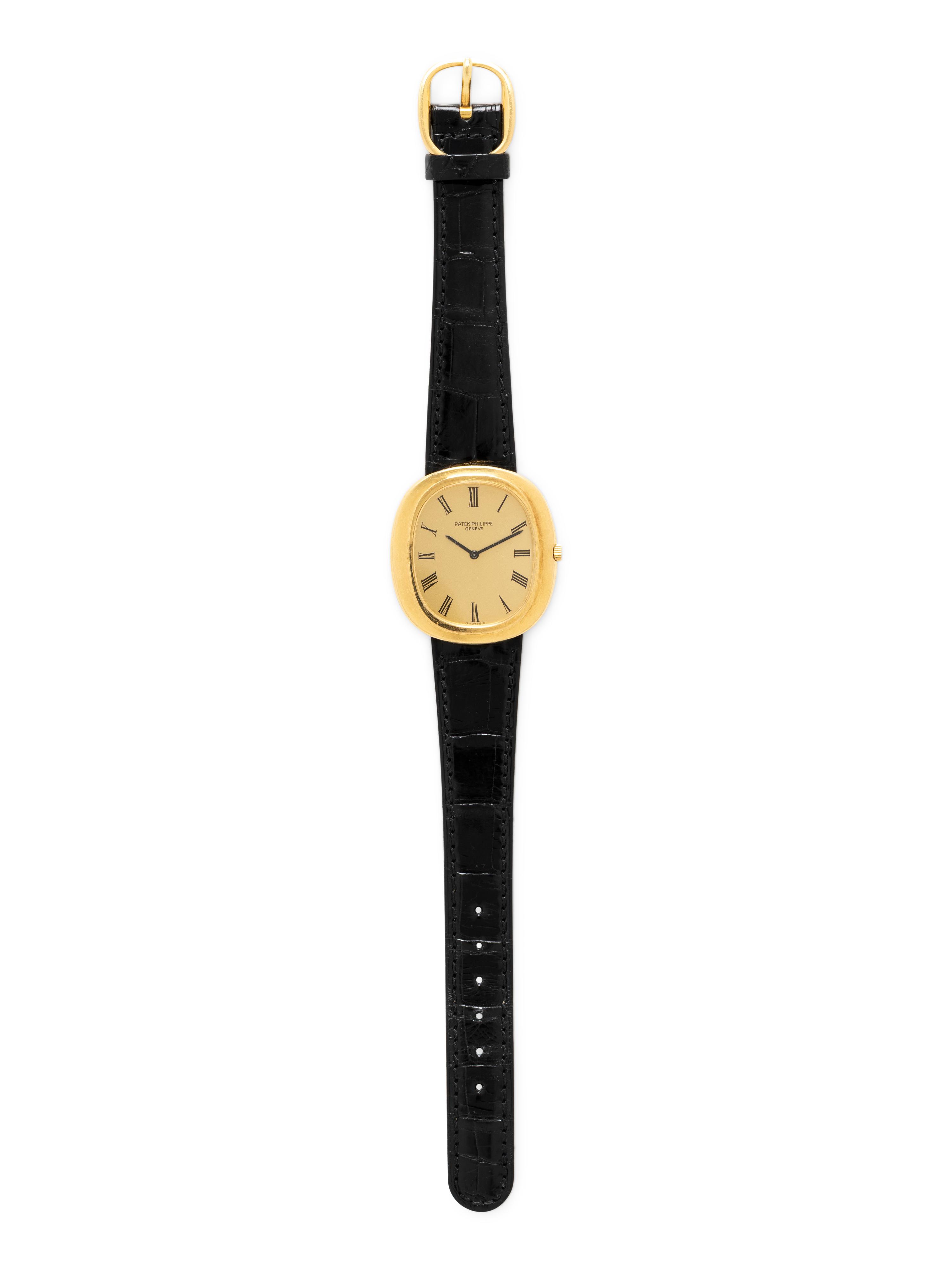 PATEK PHILIPPE, REF. 3589J 18K YELLOW GOLD 'GRAND ELLIPSE' WATCH