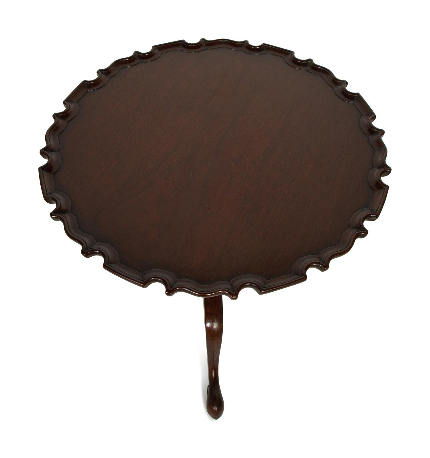 A George III Style Mahogany Tilt-Top Tea Table