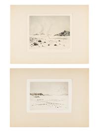 Three Works: The Land of Mystery, Whirlwinds, Mojave Desert, California and Whirlwinds, Dead Mountains, Mojave Desert