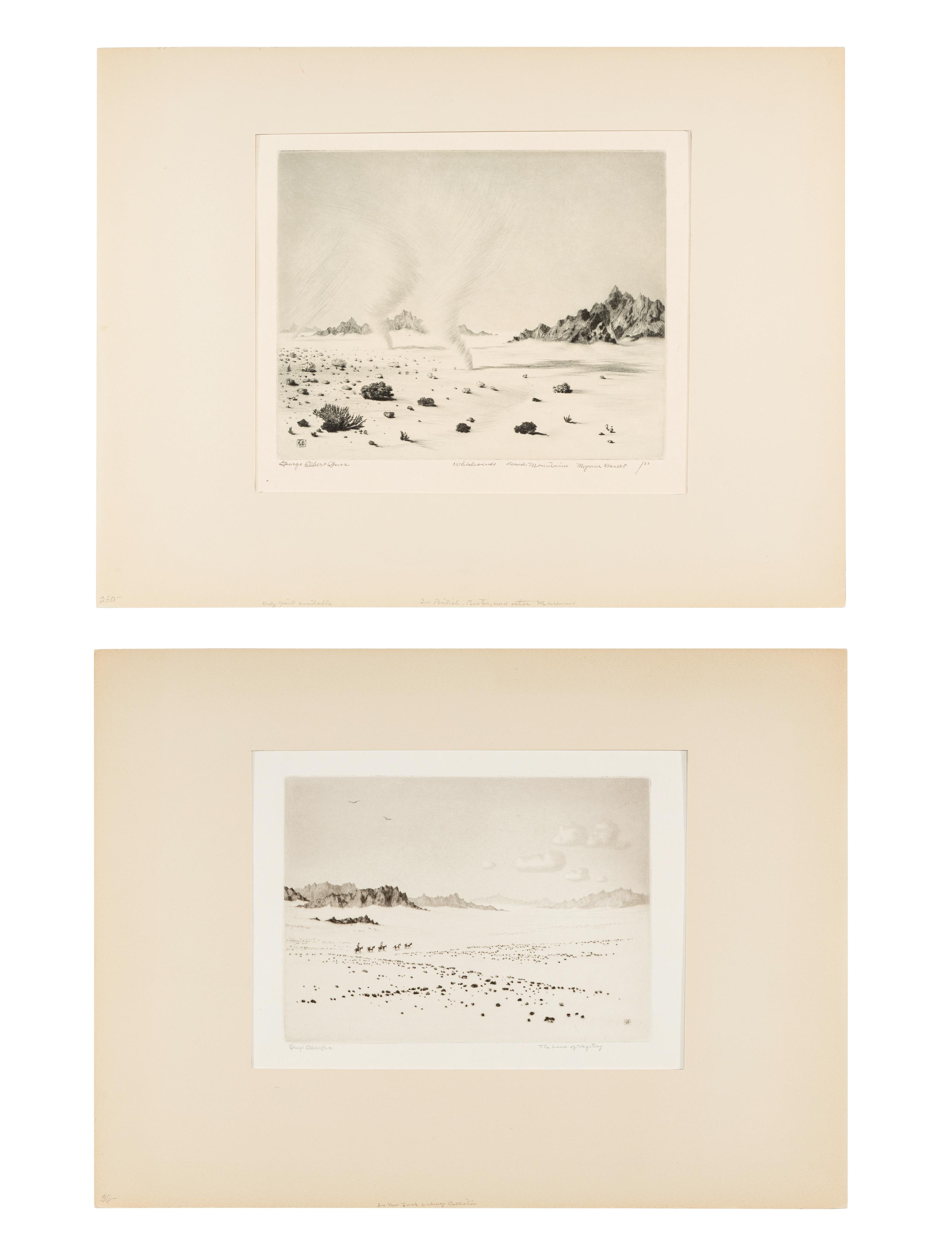 Three Works: The Land of Mystery, Whirlwinds, Mojave Desert, California and Whirlwinds, Dead Mountains, Mojave Desert