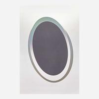 Larry Bell (American, b. 1939) ELIN 54 (Ellipse with insert) from Vapor Drawings Series