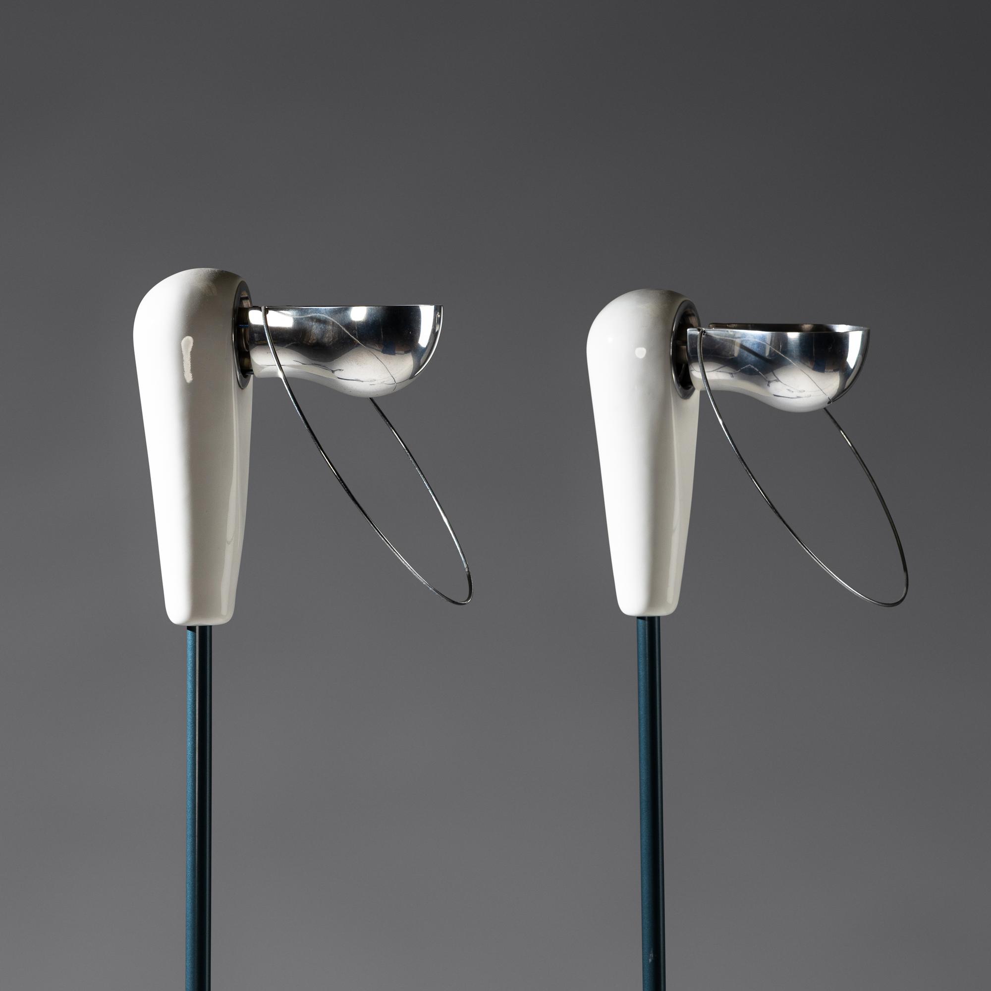 Pair of Bibip floor lamps for FLOS, USA, c. 1976