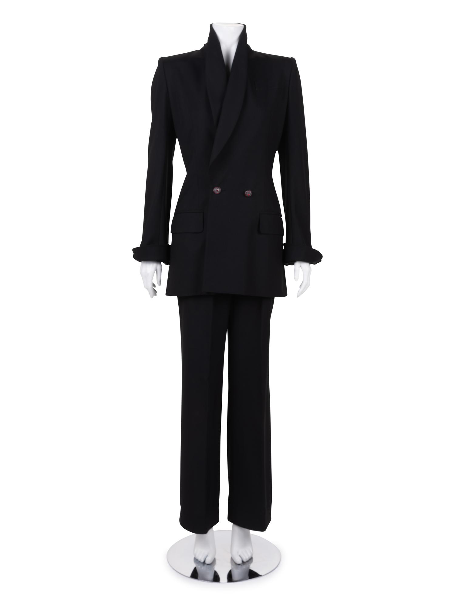 Givenchy Haute Couture Double Breasted Pant Suit, Fall/Winter 1997