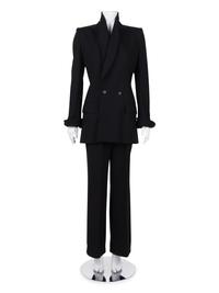 Givenchy Haute Couture Double Breasted Pant Suit, Fall/Winter 1997