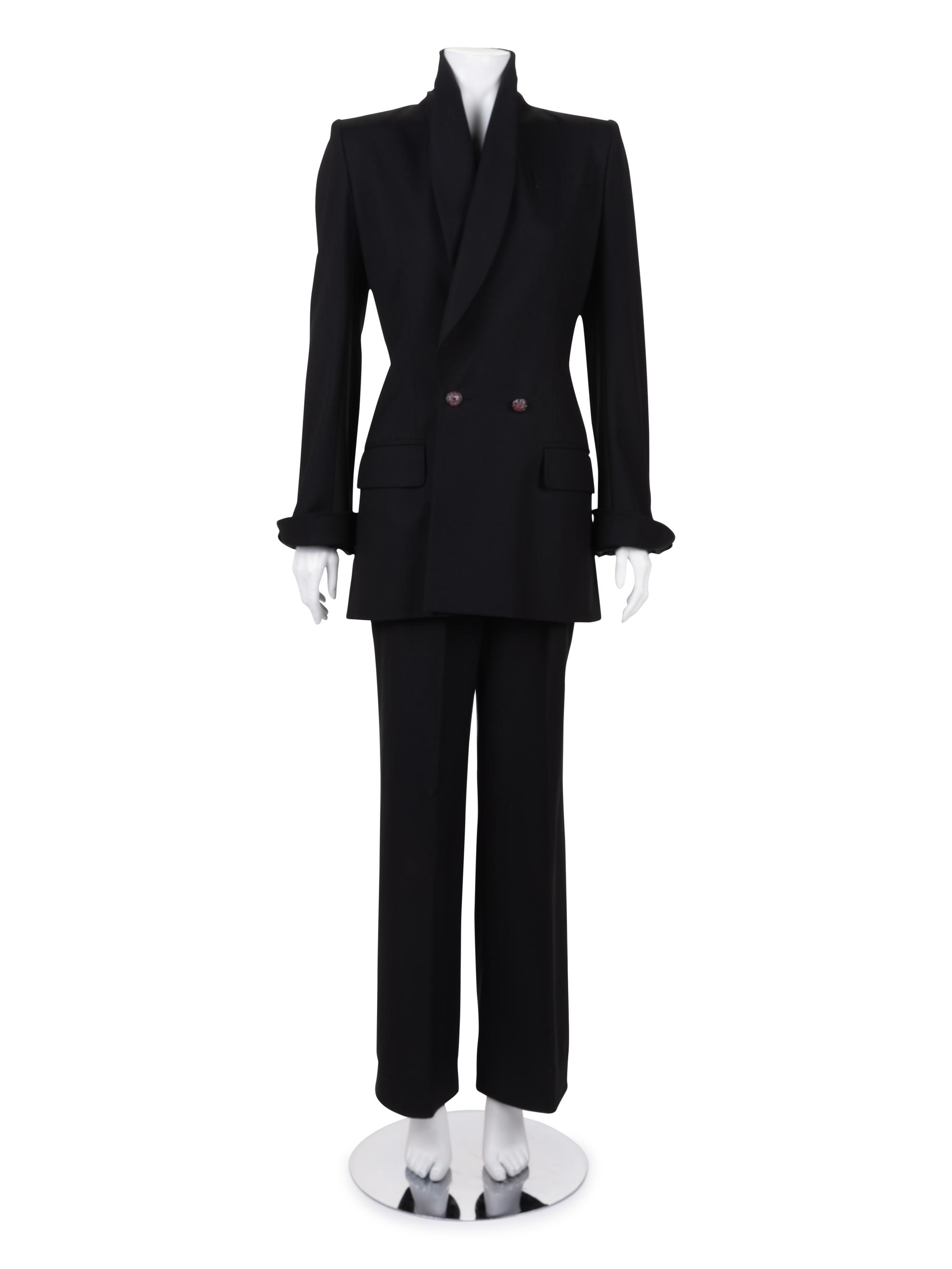Givenchy Haute Couture Double Breasted Pant Suit, Fall/Winter 1997