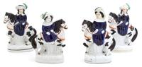 Four Staffordshire Figures Height 6 1/4 inches. — 19TH CENTURY