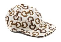 A Gucci Brown Logo Baseball Cap,