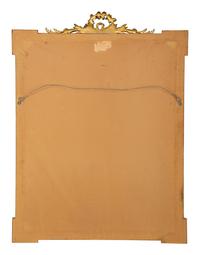 A Neoclassical Style Painted and Parcel Gilt Mirror — 20th Century