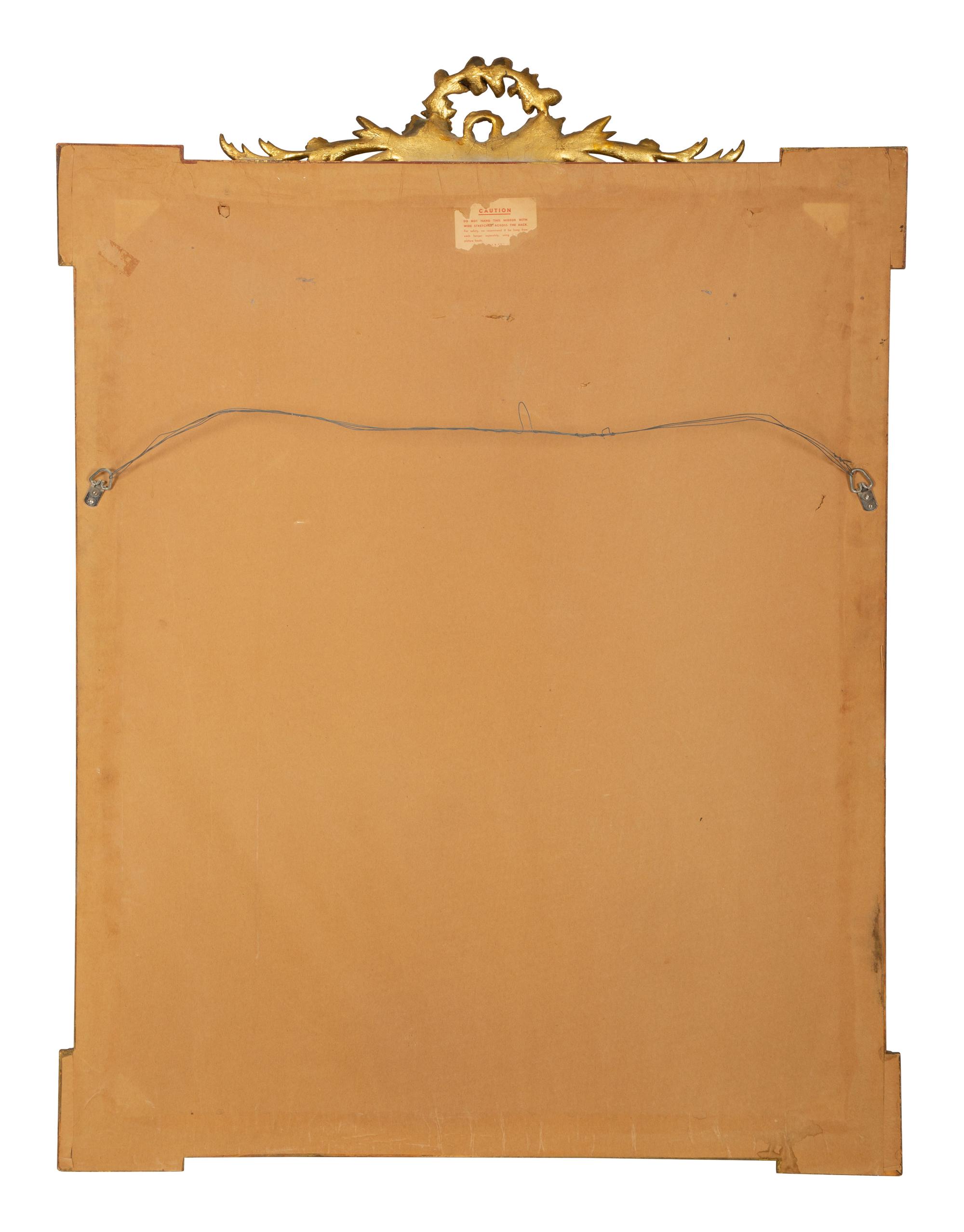 A Neoclassical Style Painted and Parcel Gilt Mirror — 20th Century