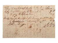 Autograph document signed ("J. Penn") by North Carolina Founding Father John Penn. 1783.
