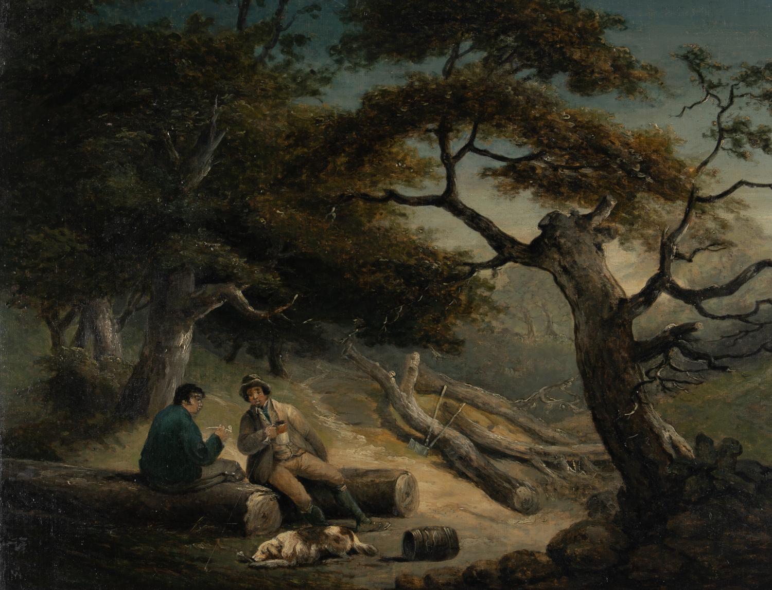 A Landscape with Two Figures Resting after Clearing Trees
