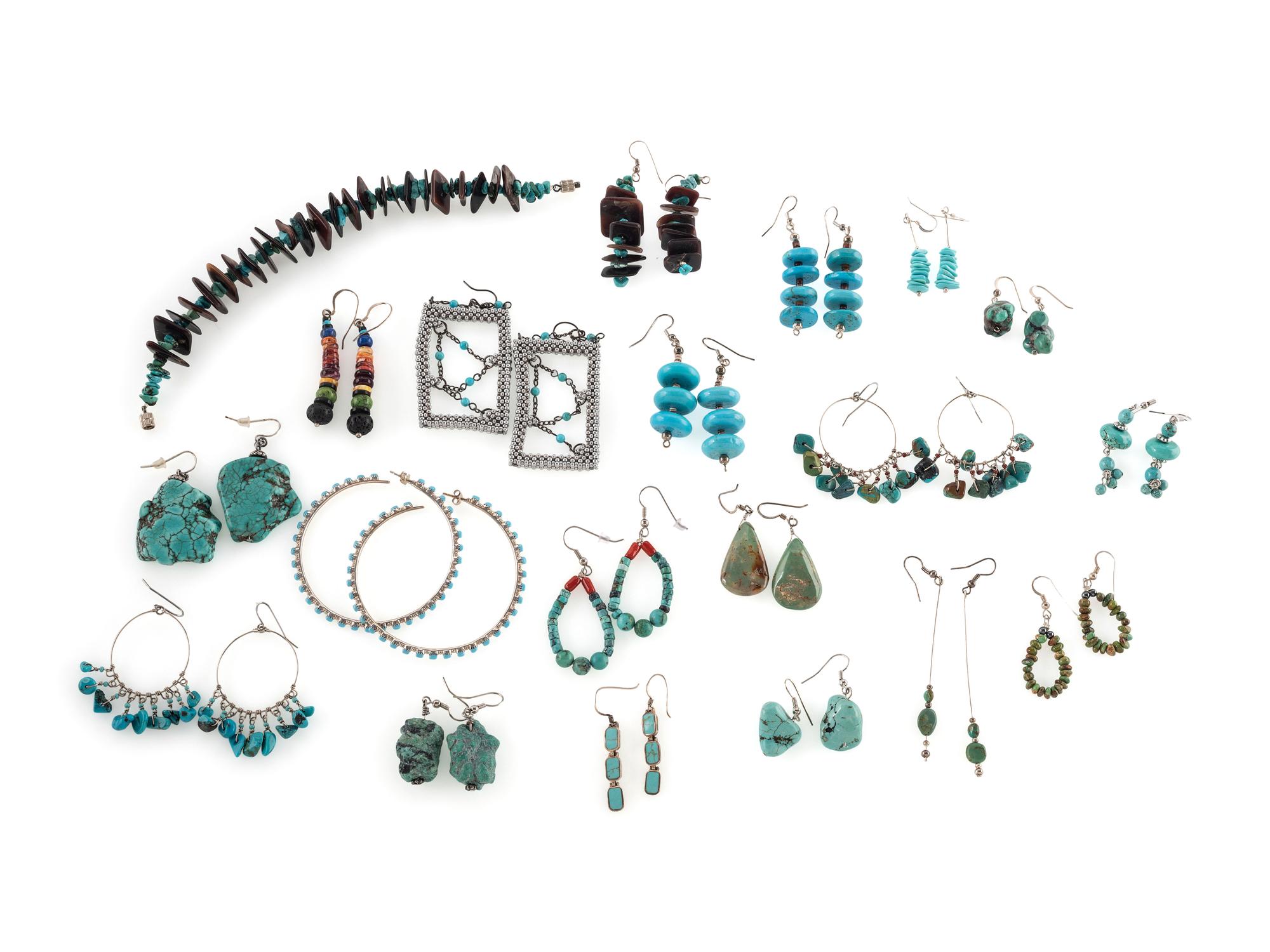 Southwestern-style Earrings and Bracelet