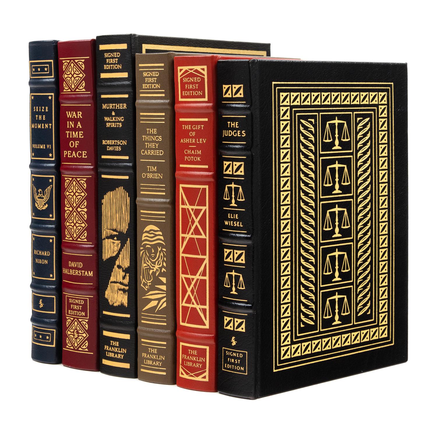[FRANKLIN LIBRARY & EASTON PRESS]. A group of 6 works, all signed.
