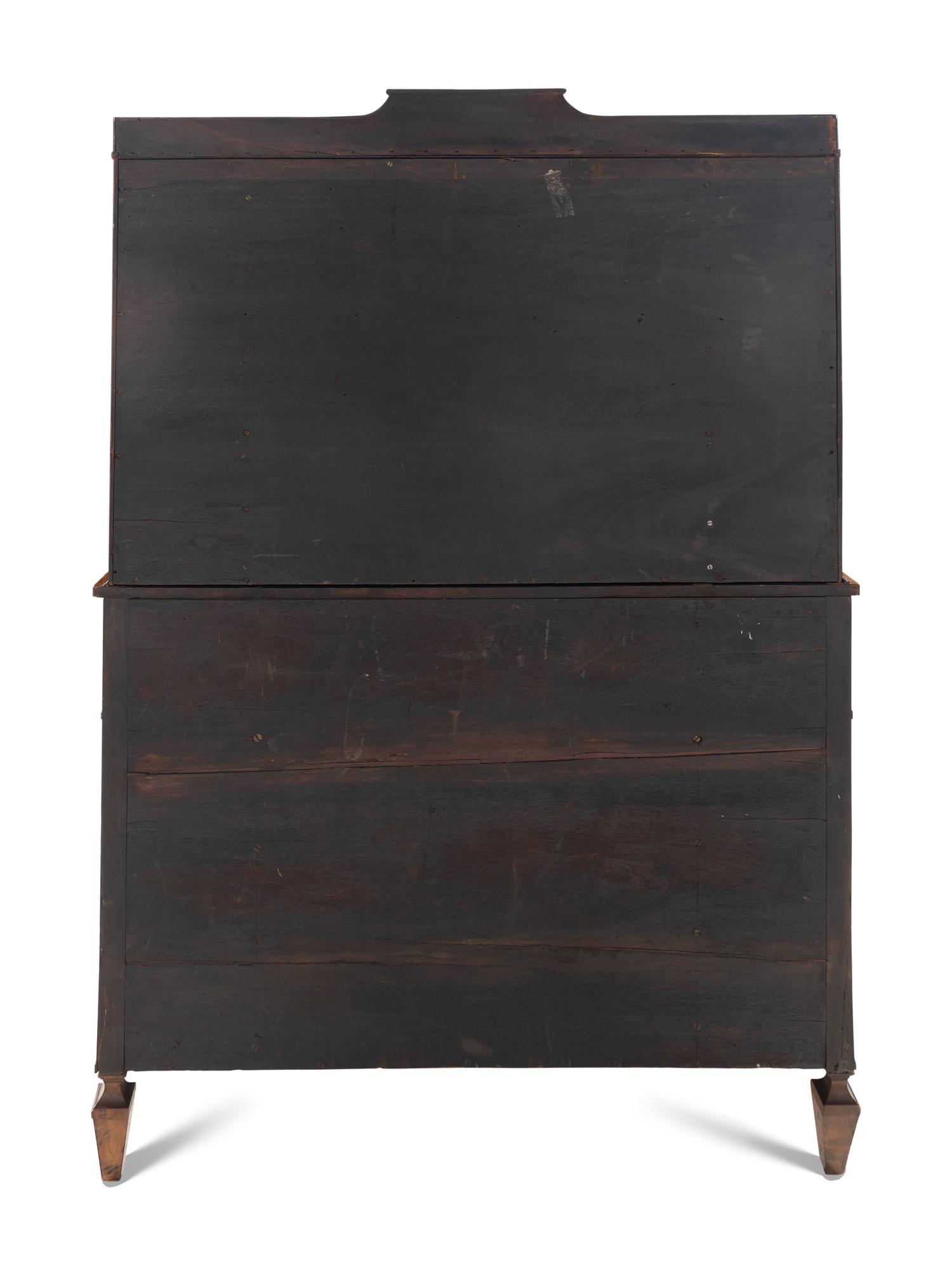 An Edwardian Mahogany Bureau Bookcase