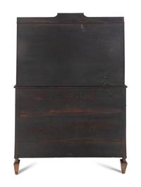 An Edwardian Mahogany Bureau Bookcase