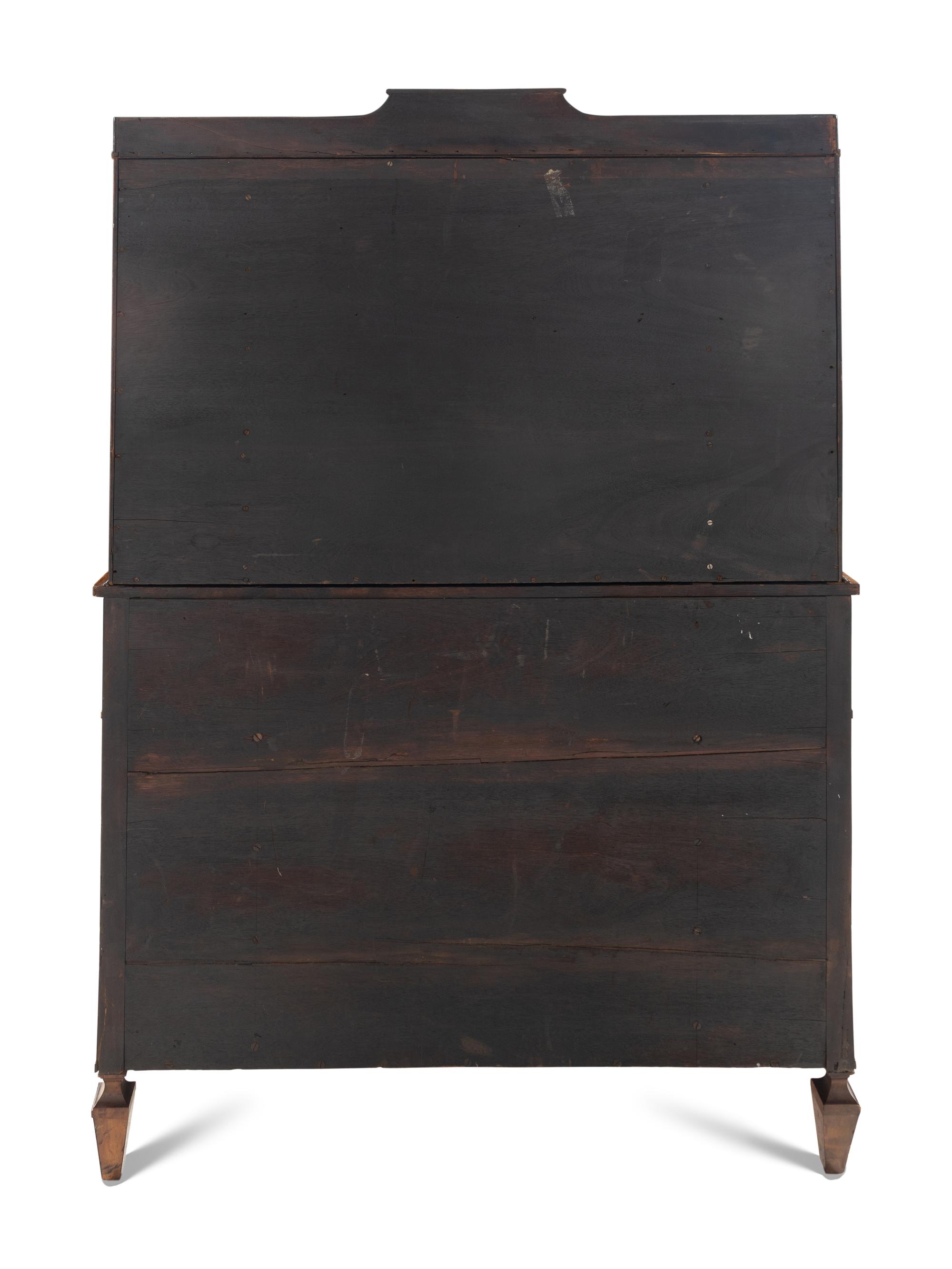 An Edwardian Mahogany Bureau Bookcase
