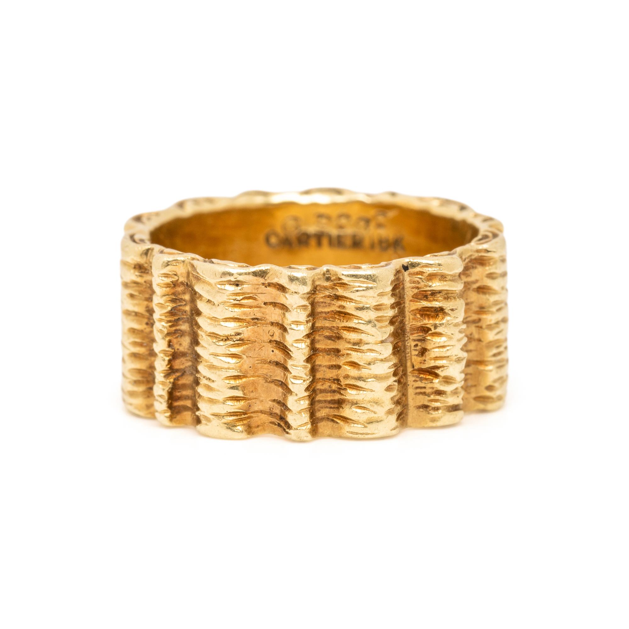 CARTIER, YELLOW GOLD BAND