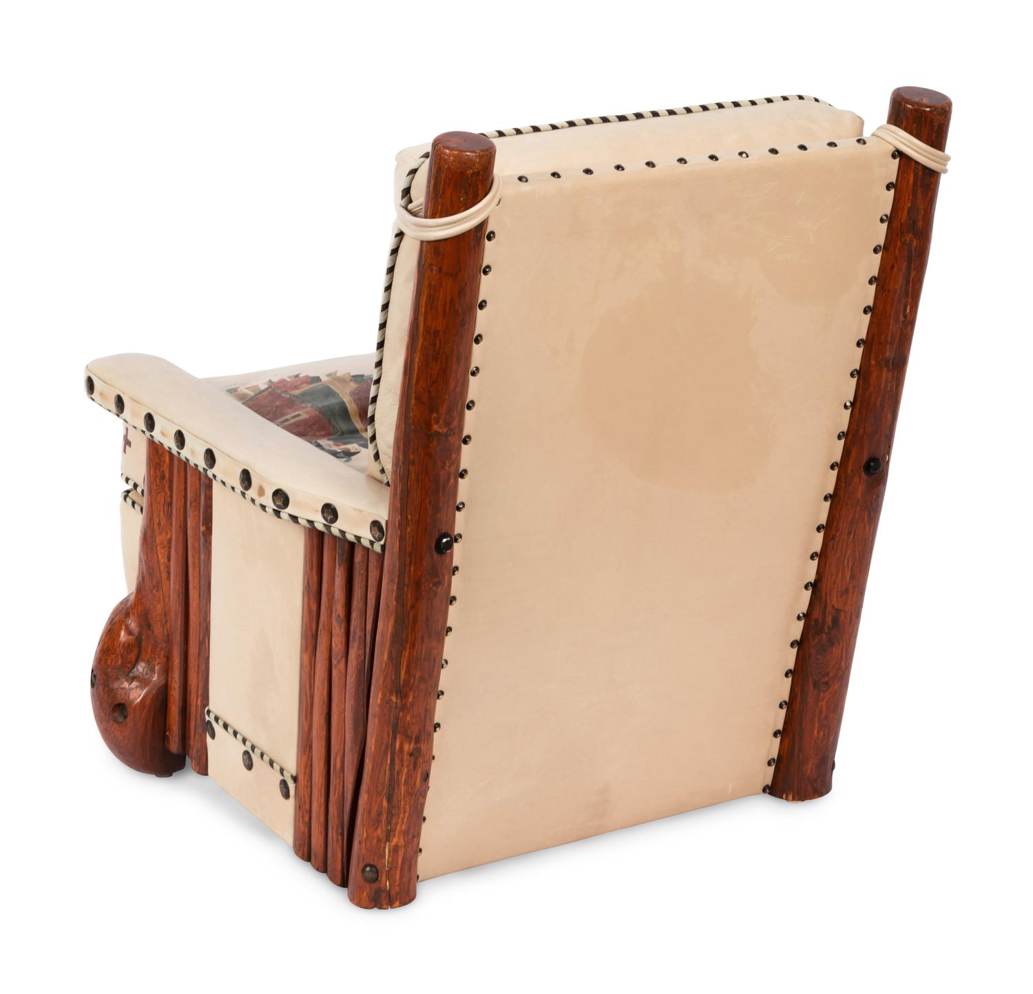 Original Club Chair and custom-made ottoman