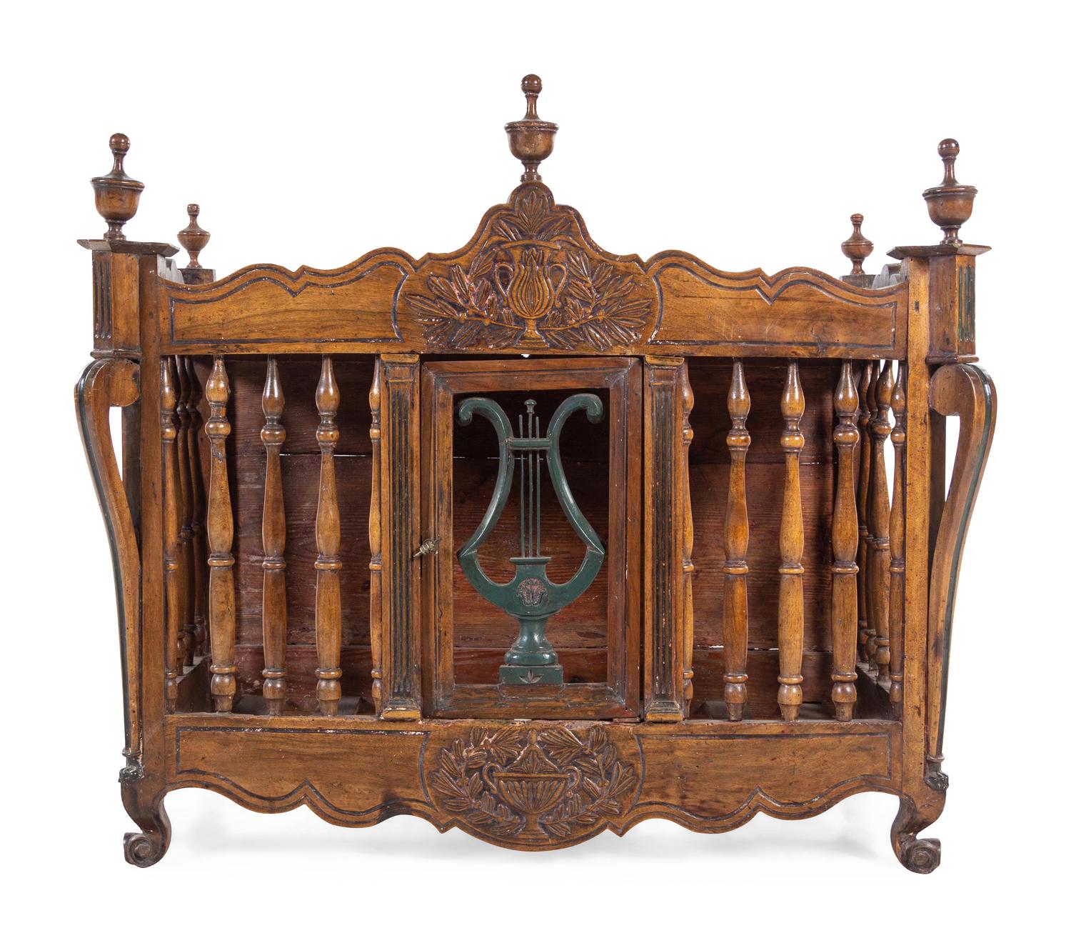 A French Provincial Carved Oak Panetière