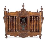 A French Provincial Carved Oak Panetière
