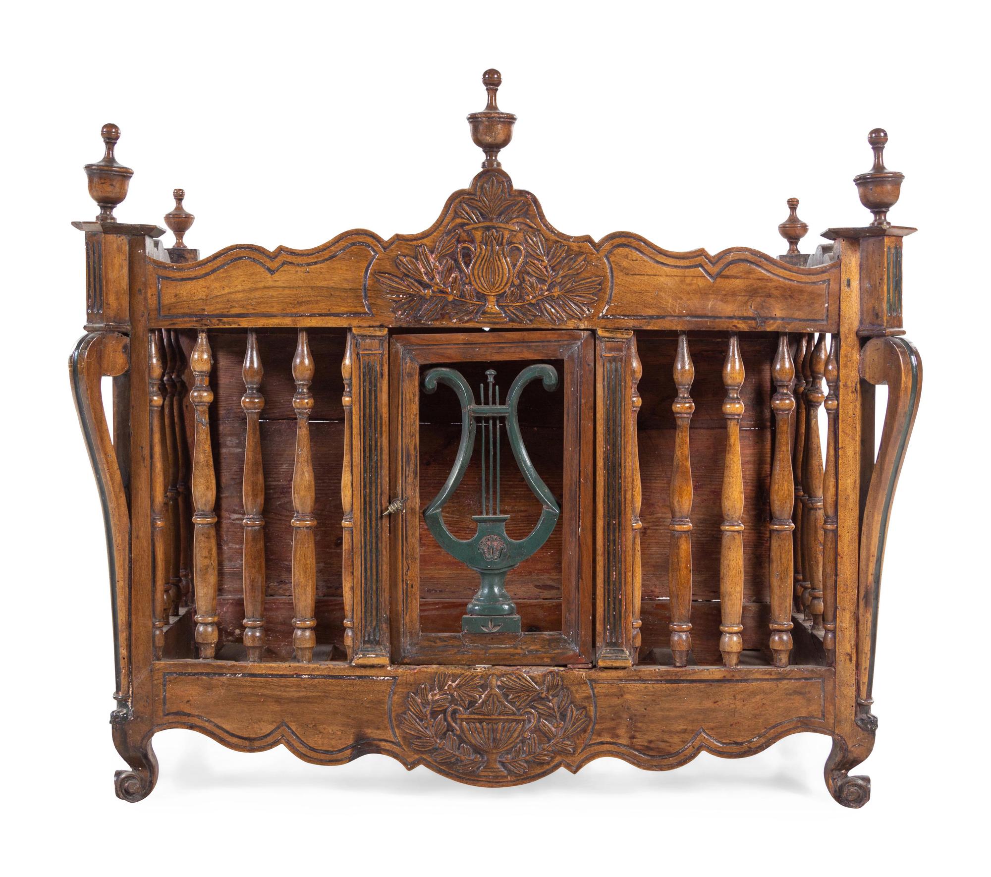 A French Provincial Carved Oak Panetière