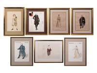 Seven Conceptual Opera Costume Illustrations, Late 1960s-2012