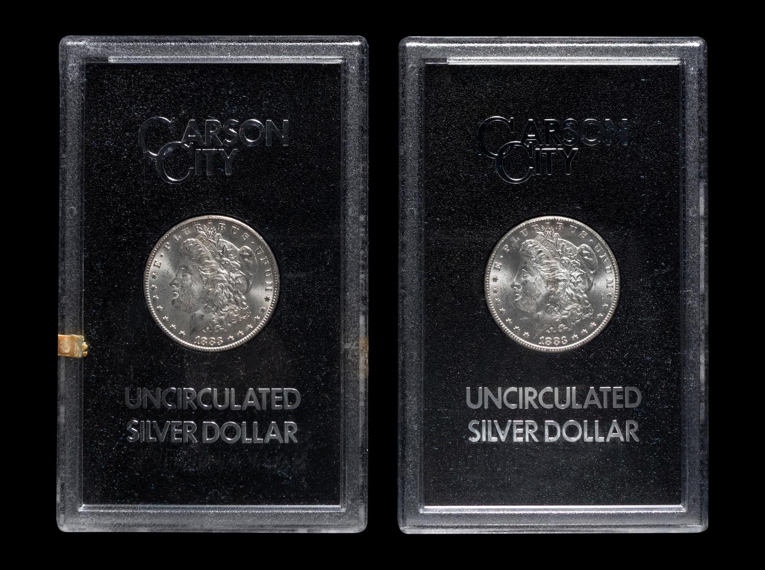 A Group of Ten 1883-CC GSA: Morgan $1 Coins
