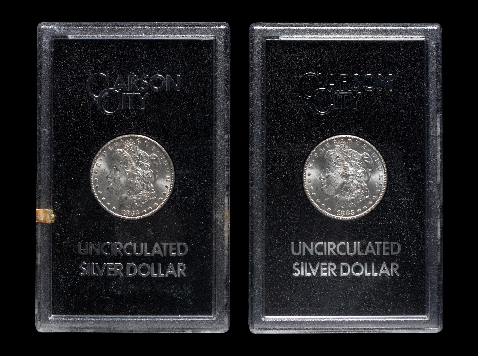 A Group of Ten 1883-CC GSA: Morgan $1 Coins