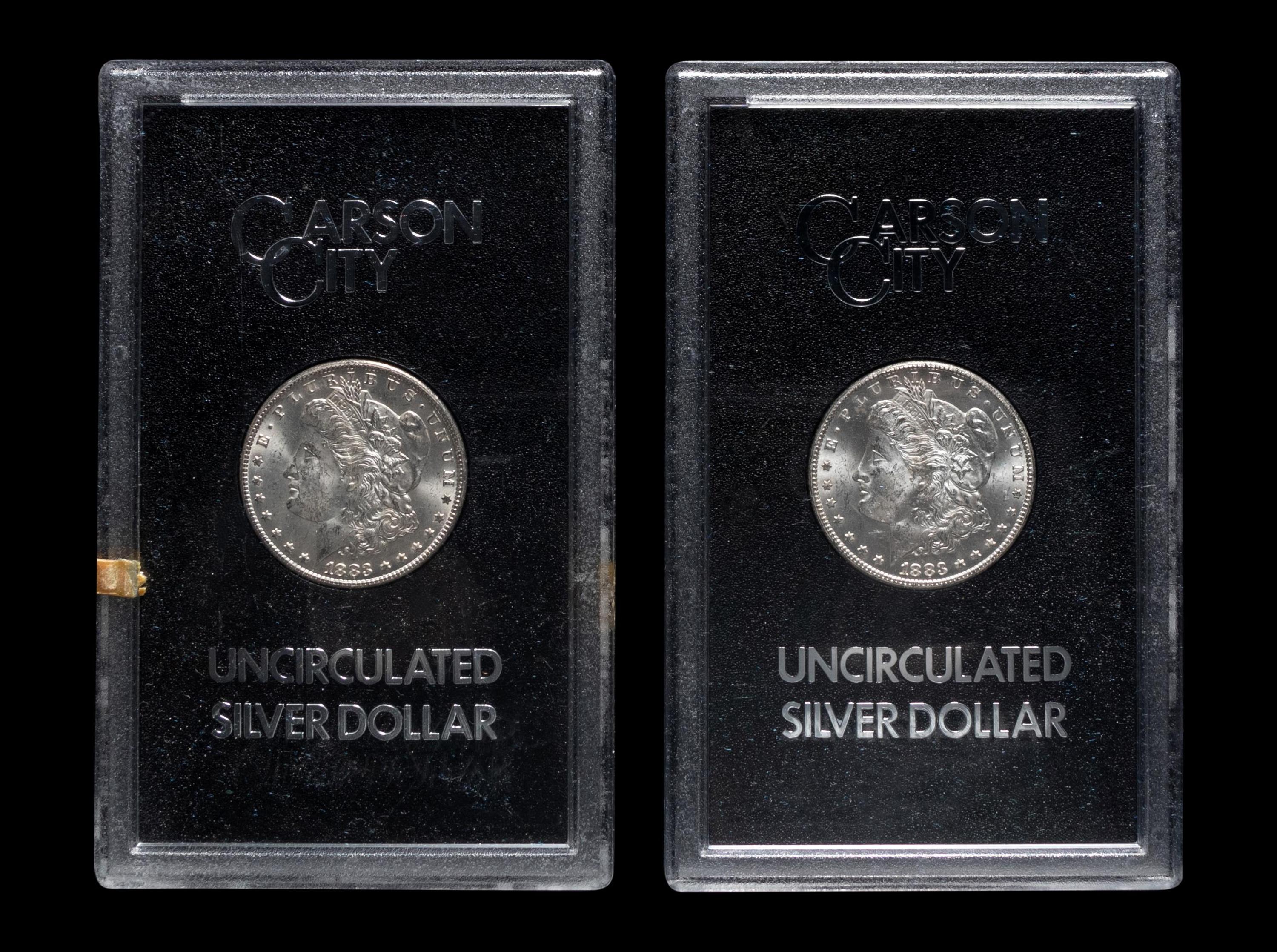 A Group of Ten 1883-CC GSA: Morgan $1 Coins