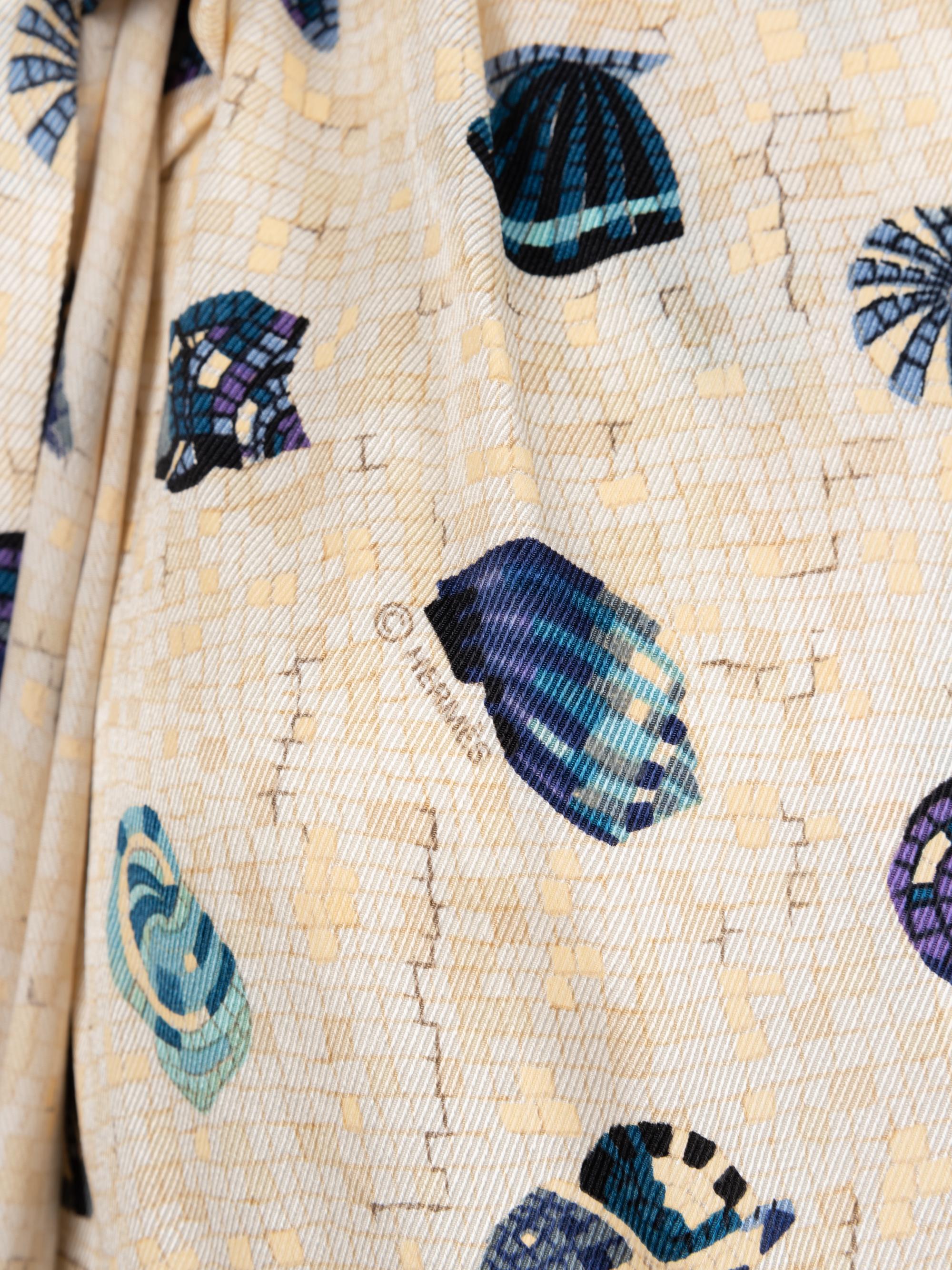 Hermès Three-Piece Silk Ensemble, 1980s