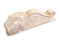 A Pair of Italian Carved Marble Corbels
