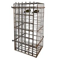 A Metal Wine Safe 23.5" W x 23" D x 44.5" — France, 19th Century