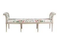 A Louis XVI Style Grey-Painted Window Seat