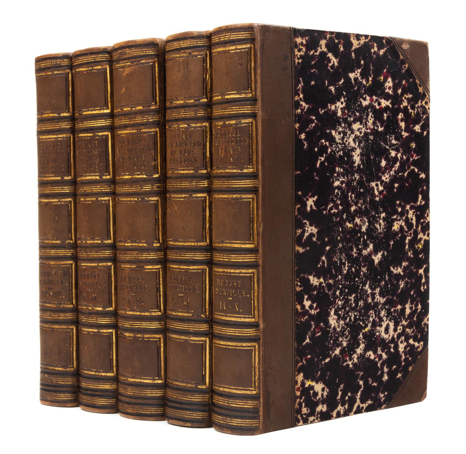 DUMONT D'URVILLE, Jules Sébastien César (1790-1842). Voyage au Pole Sud et dans l'Océanie. Paris, 1841-46. FIRST EDITION.