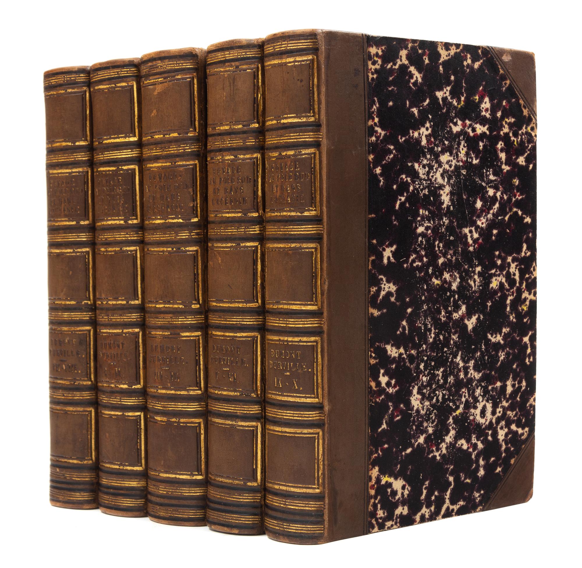 DUMONT D'URVILLE, Jules Sébastien César (1790-1842). Voyage au Pole Sud et dans l'Océanie. Paris, 1841-46. FIRST EDITION.