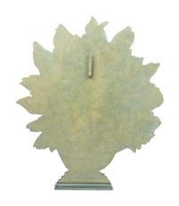 A Painted Wood Dummy Board and a Similar Fire Screen